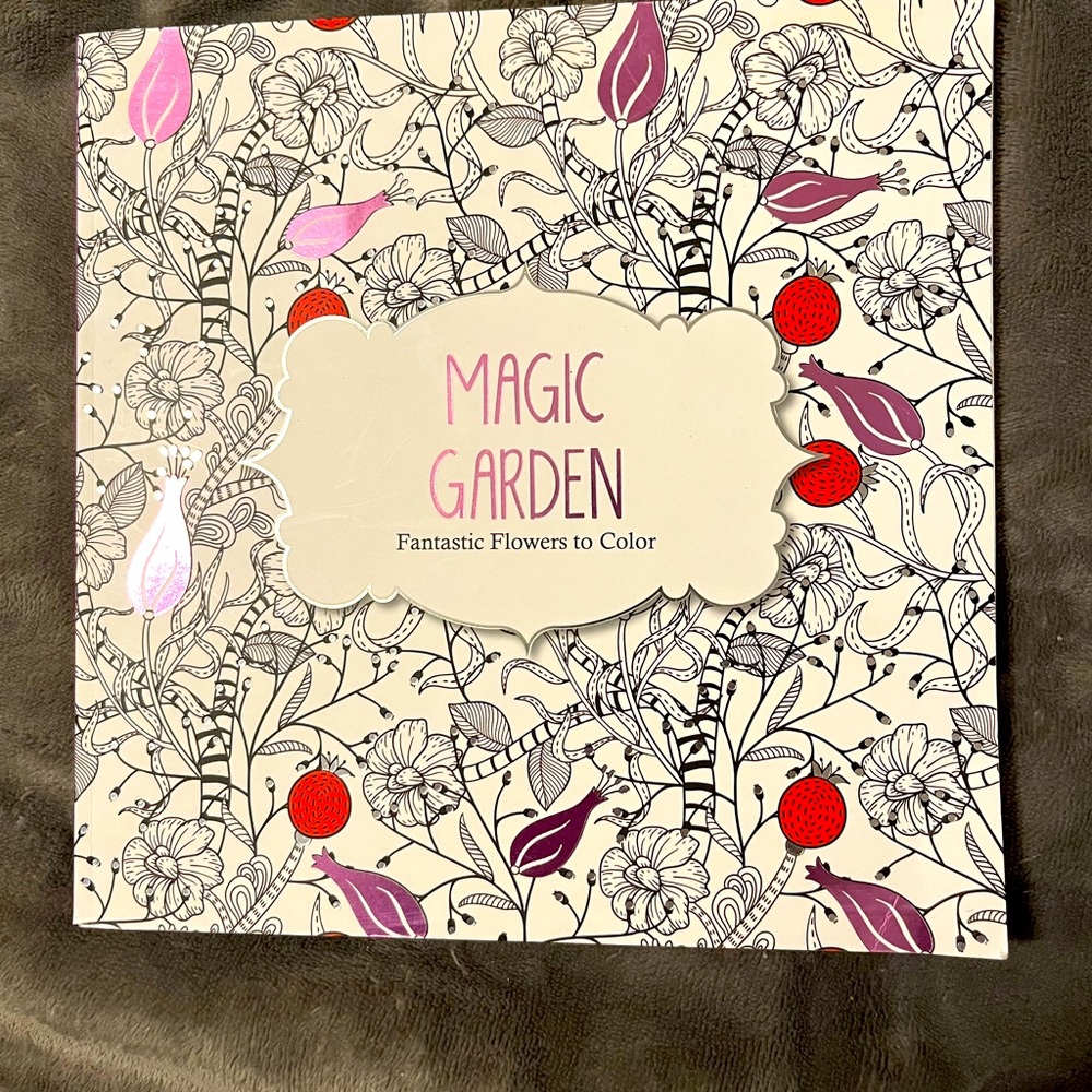Magic garden coloring book